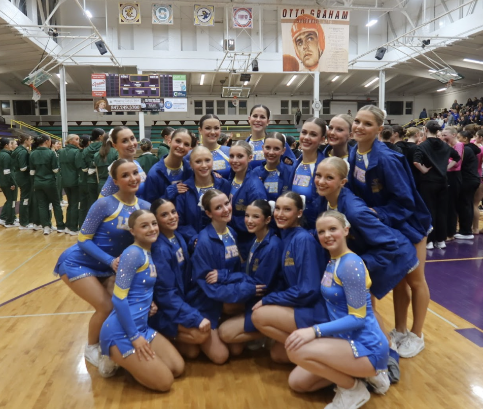 LFHS Varsity Dance Team after winning Conference. Courtesy of Angela McNicholas